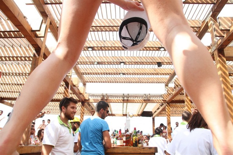 Cyan Beach Bar on Sunday